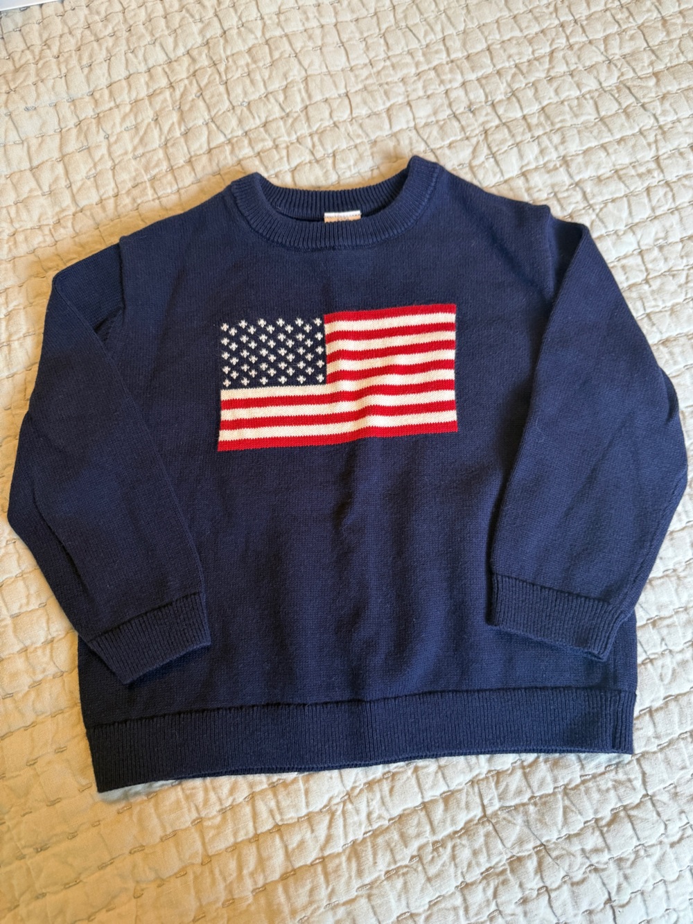 Baby Gap navy American flag sweater 3Y